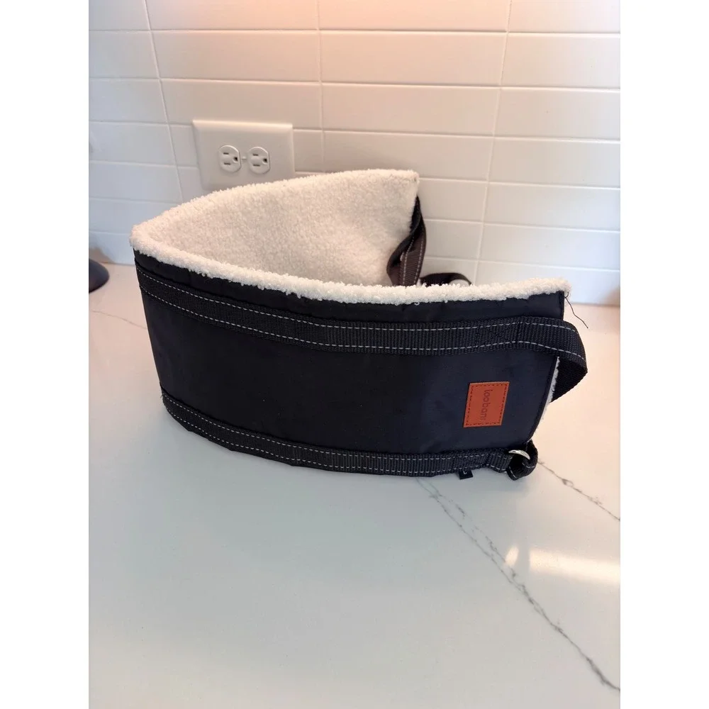 Gorpcore Utilitarian Dog Lift Sling Fleece Lined Loobani Pet Large Navy Blue